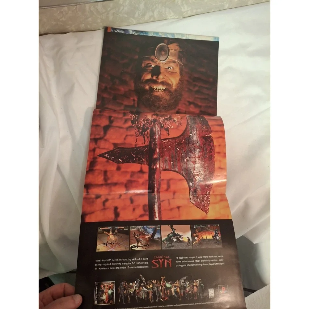 1998 PSM PlayStation Magazine #13 w/ Lid Sticker & Cards - Tomb Raider 3 - Retro